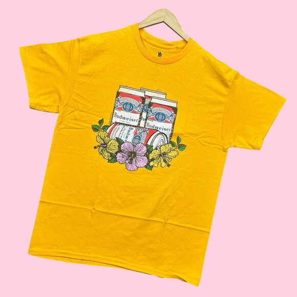 Budweiser King of Beers Label Poster Tee M - Picture 3 of 4